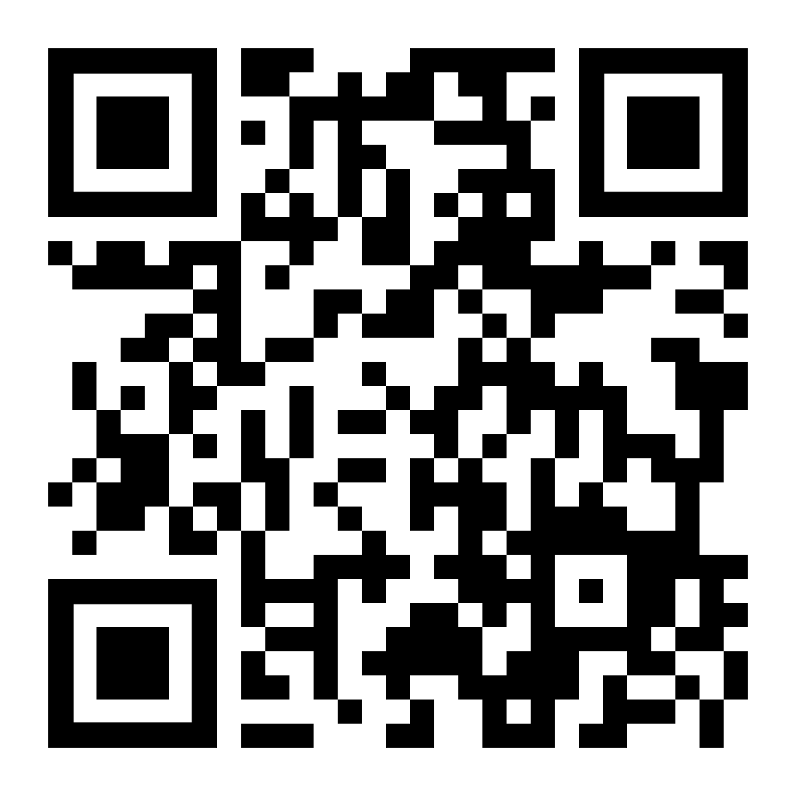 A high-contrast, black-and-white square QR code that links directly to the public service announcement "Please Don’t Grab A Blind Person In Public Without Asking First" on armandovias.com.