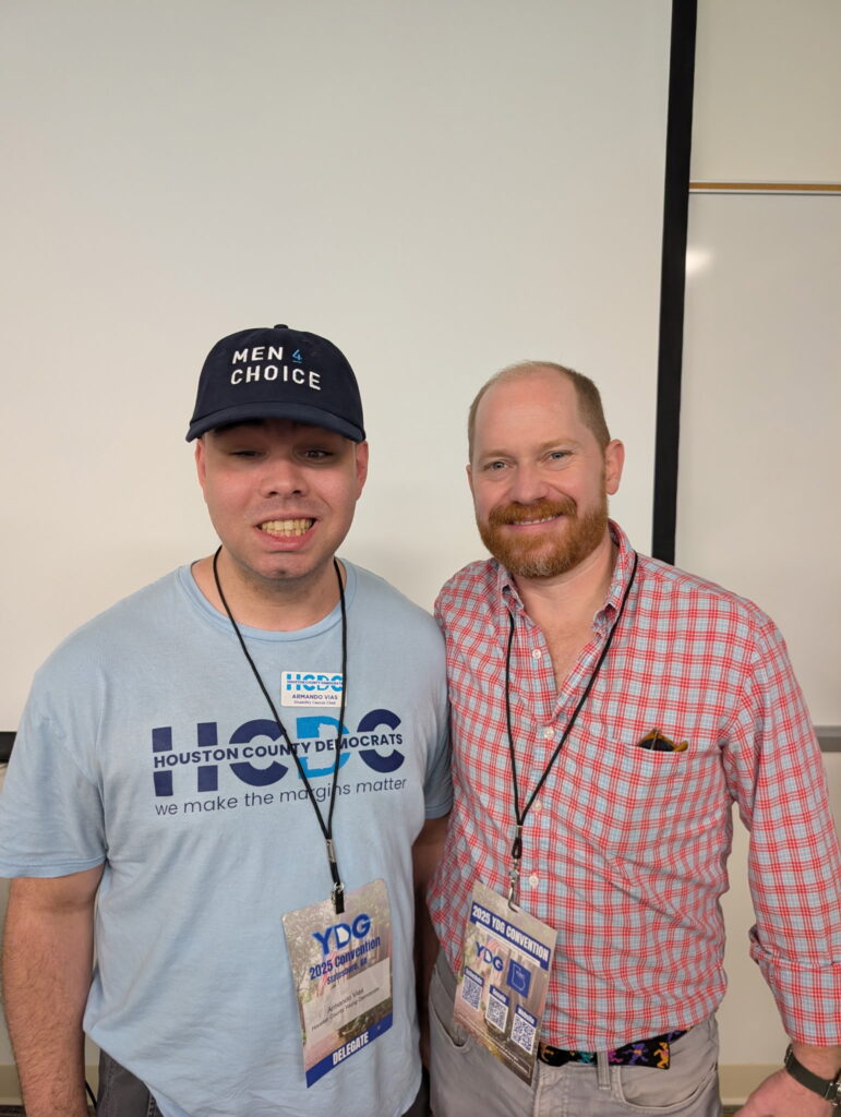 Armando with Democratic Party of Georgia Chair Charlie Bailey